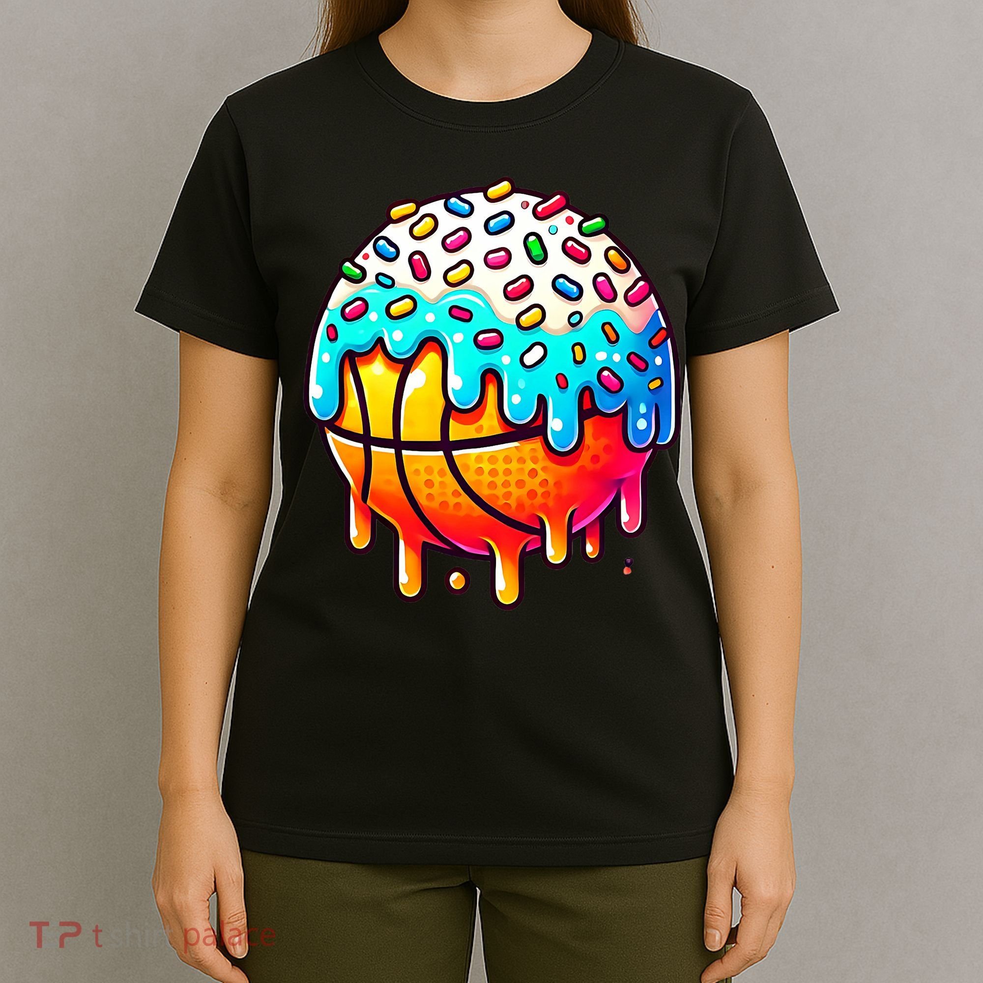 Ice Cream Basketball Drip  Basketball Stuff T-Shirt