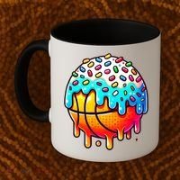 Ice Cream Basketball Drip  Basketball Stuff Coffee Mug thumb 2