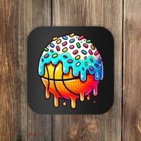 Ice Cream Basketball Drip  Basketball Stuff Coaster thumb 0