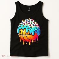 Ice Cream Basketball Drip  Basketball Stuff Tank Top thumb 2