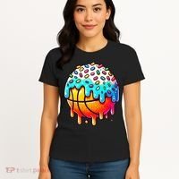 Ice Cream Basketball Drip  Basketball Stuff Women's T-Shirt thumb 4