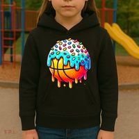 Ice Cream Basketball Drip  Basketball Stuff Kids Hoodie thumb 3