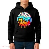 Ice Cream Basketball Drip  Basketball Stuff Kids Hoodie thumb 4