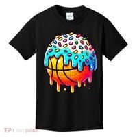 Ice Cream Basketball Drip  Basketball Stuff Kids T-Shirt thumb 0