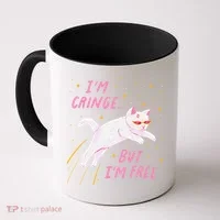 IM Cringe But IM Free Funny Coffee Mug thumb 0
