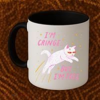 IM Cringe But IM Free Funny Coffee Mug thumb 2