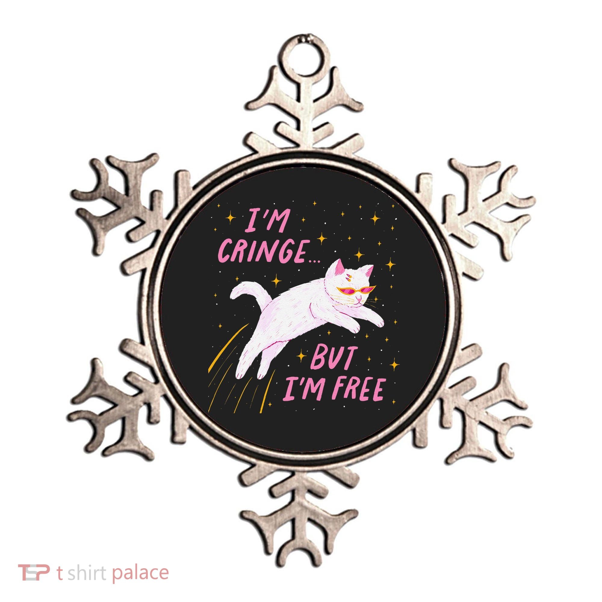 IM Cringe But IM Free Funny Ornament