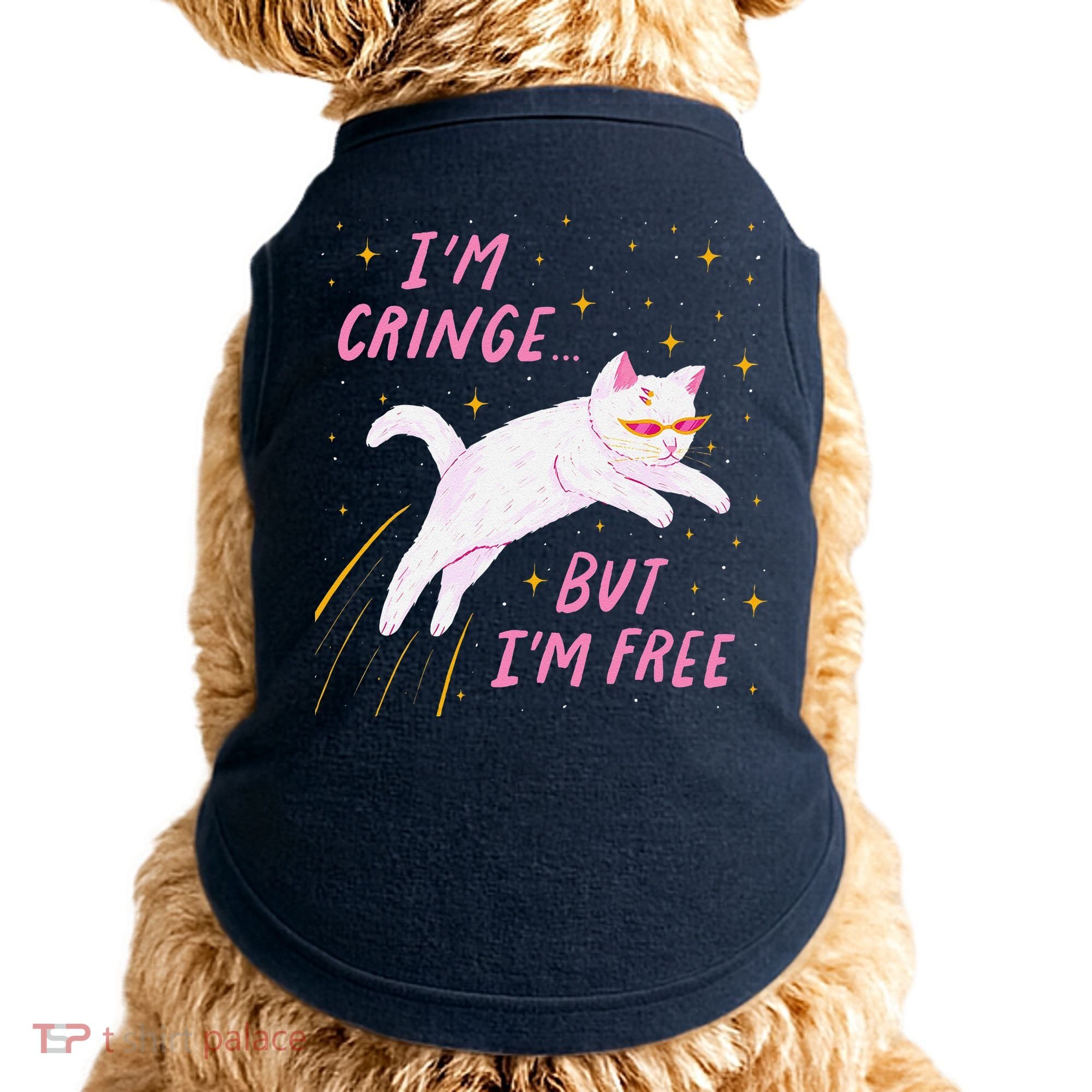 IM Cringe But IM Free Funny Doggie Tank