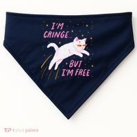 IM Cringe But IM Free Funny USA-Made Doggie Bandana thumb 0