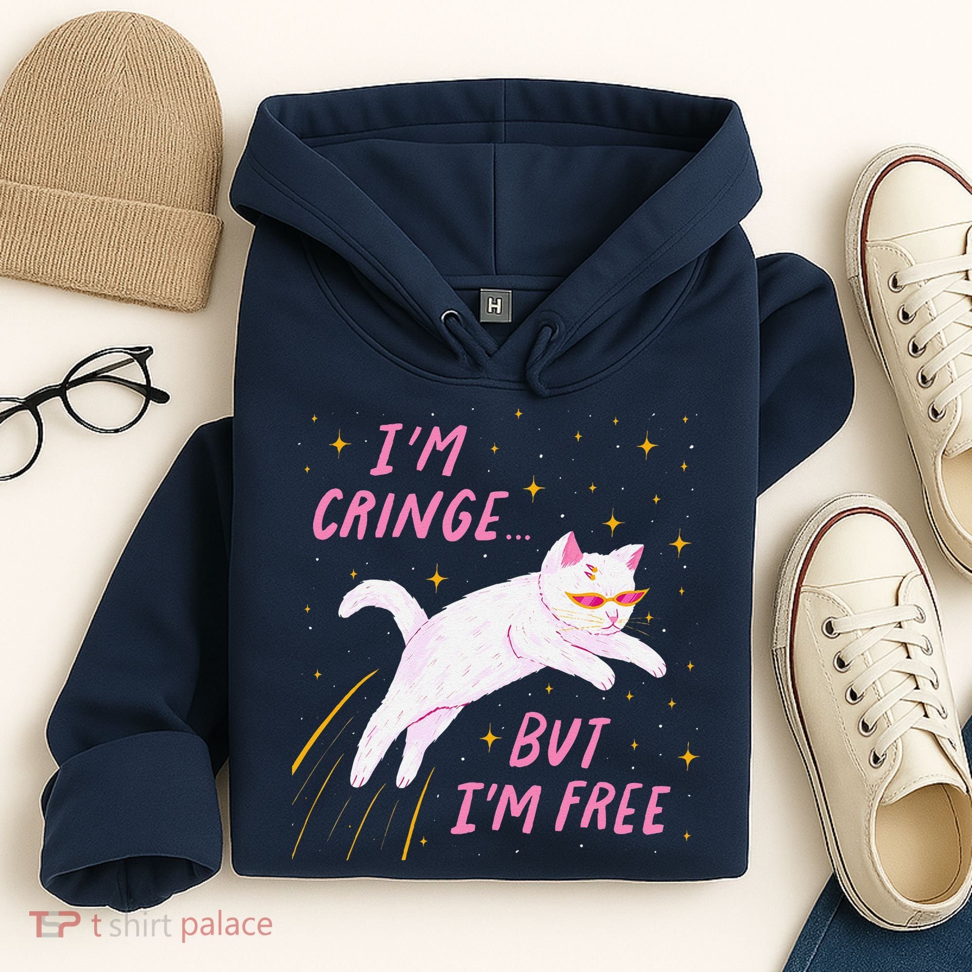 IM Cringe But IM Free Funny Hoodie