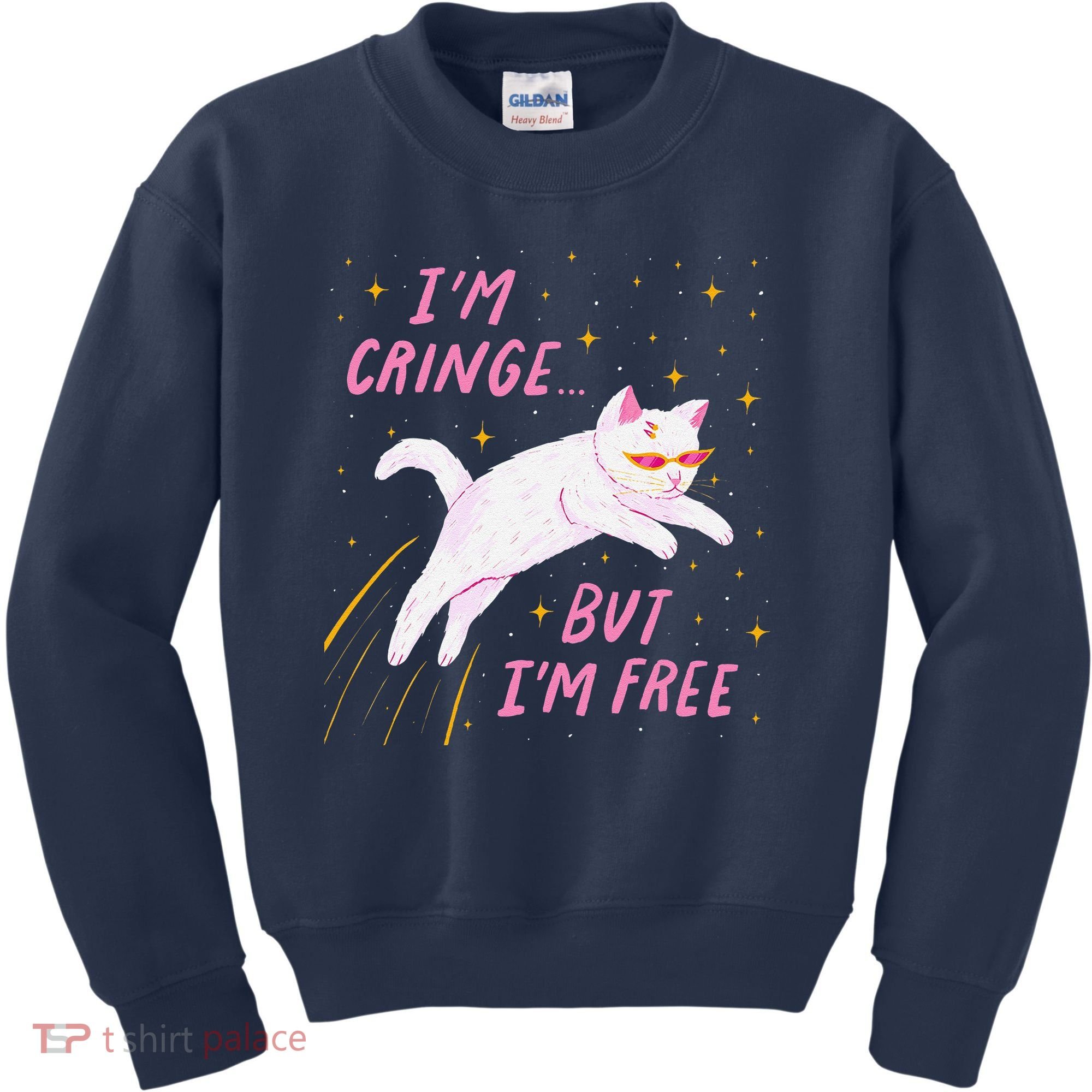 IM Cringe But IM Free Funny Kids Sweatshirt
