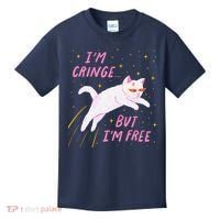 IM Cringe But IM Free Funny Kids T-Shirt thumb 0