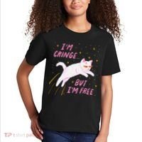 IM Cringe But IM Free Funny Kids T-Shirt thumb 2