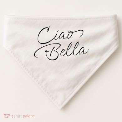 Italian Ciao Bella USA-Made Doggie Bandana