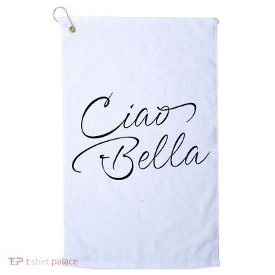 Italian Ciao Bella Golf Towel