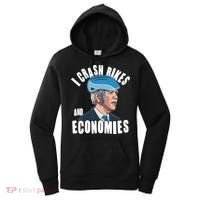 I Crash Bikes And Economies Anti Biden Women's Hoodie thumb 0