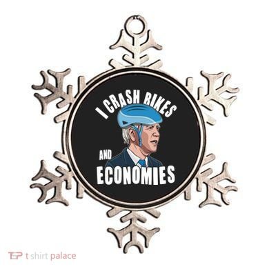 I Crash Bikes And Economies Anti Biden Ornament