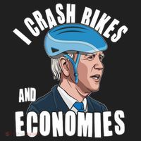 I Crash Bikes And Economies Anti Biden Hat thumb 2