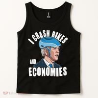 I Crash Bikes And Economies Anti Biden Tank Top thumb 2