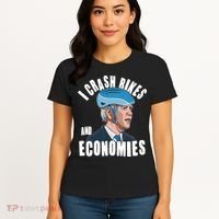 I Crash Bikes And Economies Anti Biden Women's T-Shirt thumb 4
