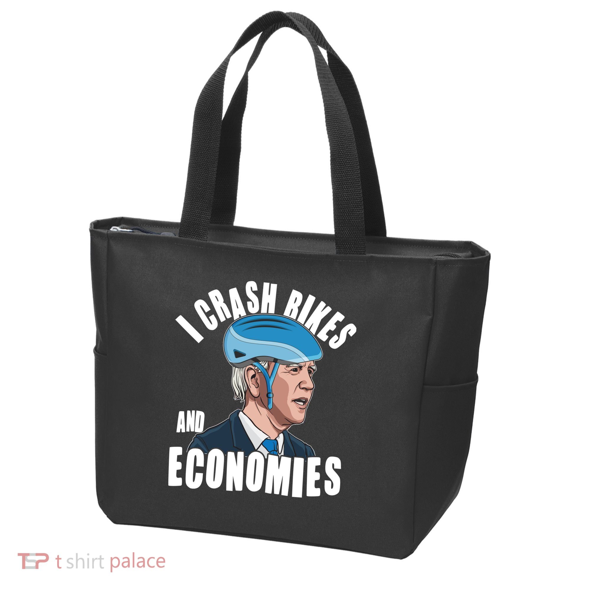 I Crash Bikes And Economies Anti Biden Tote Bag