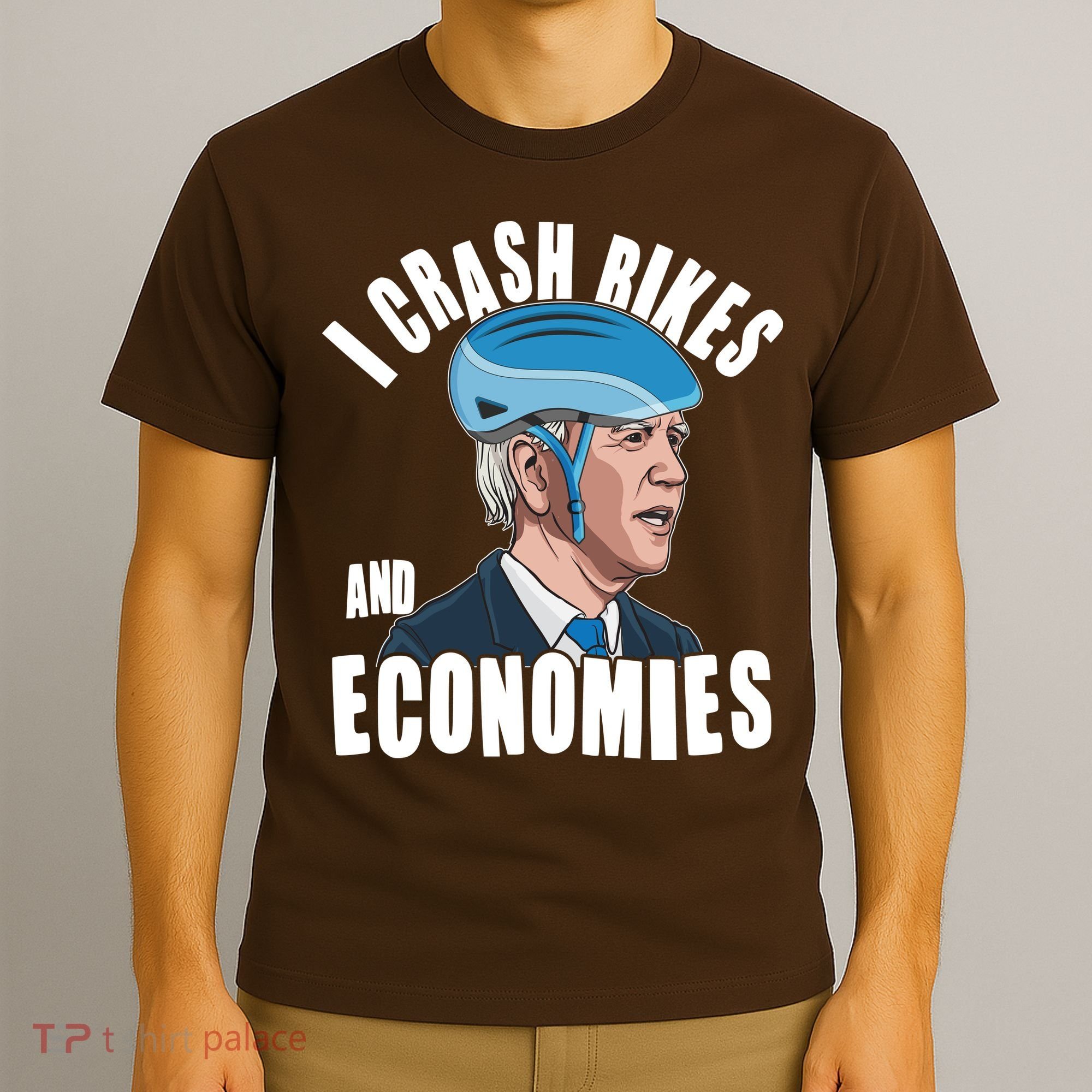 I Crash Bikes And Economies Anti Biden T-Shirt