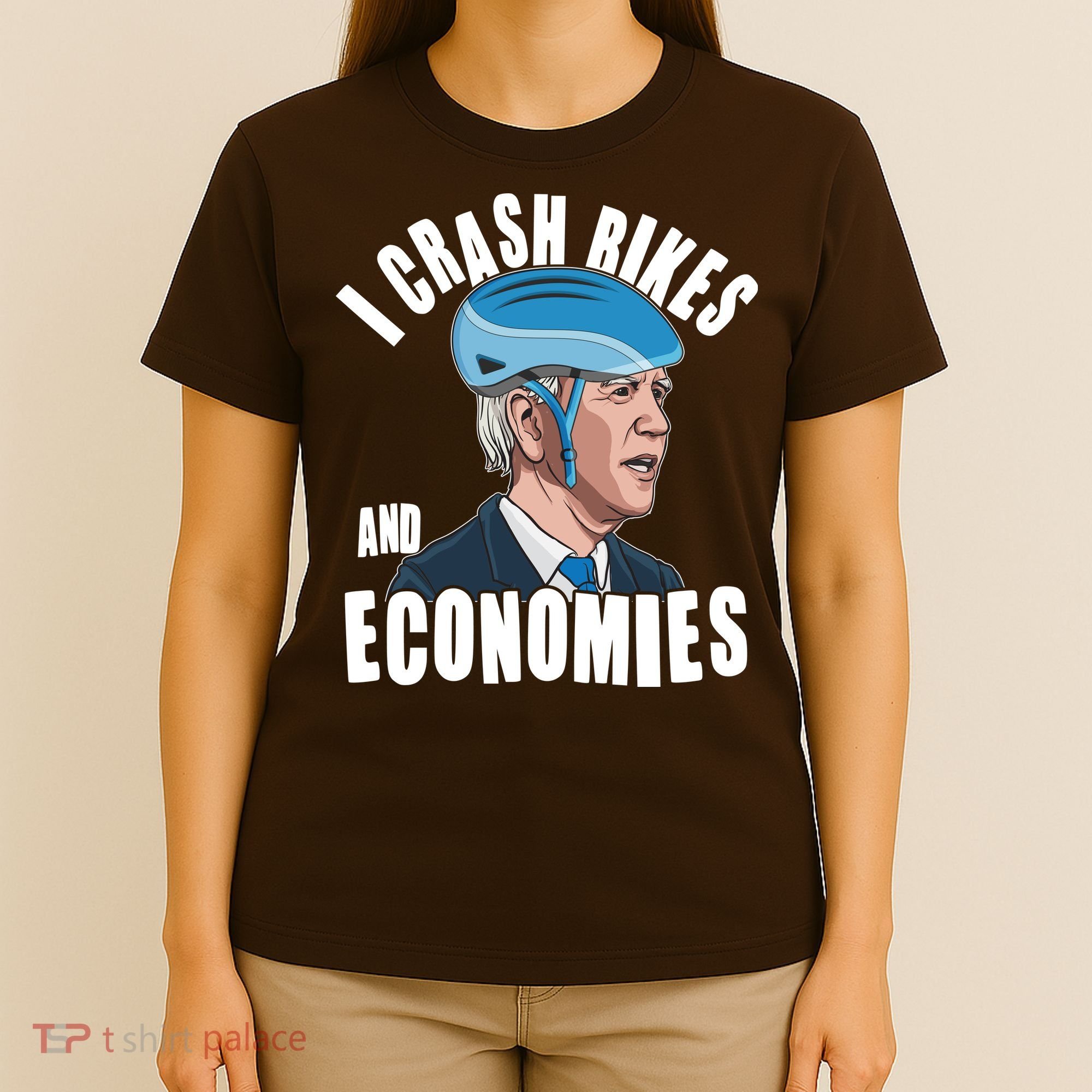 I Crash Bikes And Economies Anti Biden T-Shirt