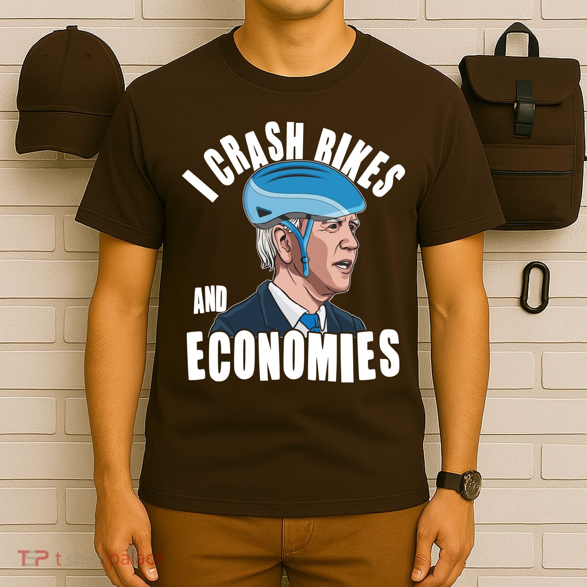 I Crash Bikes And Economies Anti Biden T-Shirt