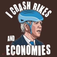 I Crash Bikes And Economies Anti Biden T-Shirt thumb 7