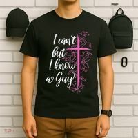 I CanT But I Know A Guy Jesus Cross Funny Christian T-Shirt thumb 6