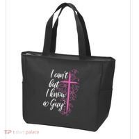 I CanT But I Know A Guy Jesus Cross Funny Christian Tote Bag thumb 3