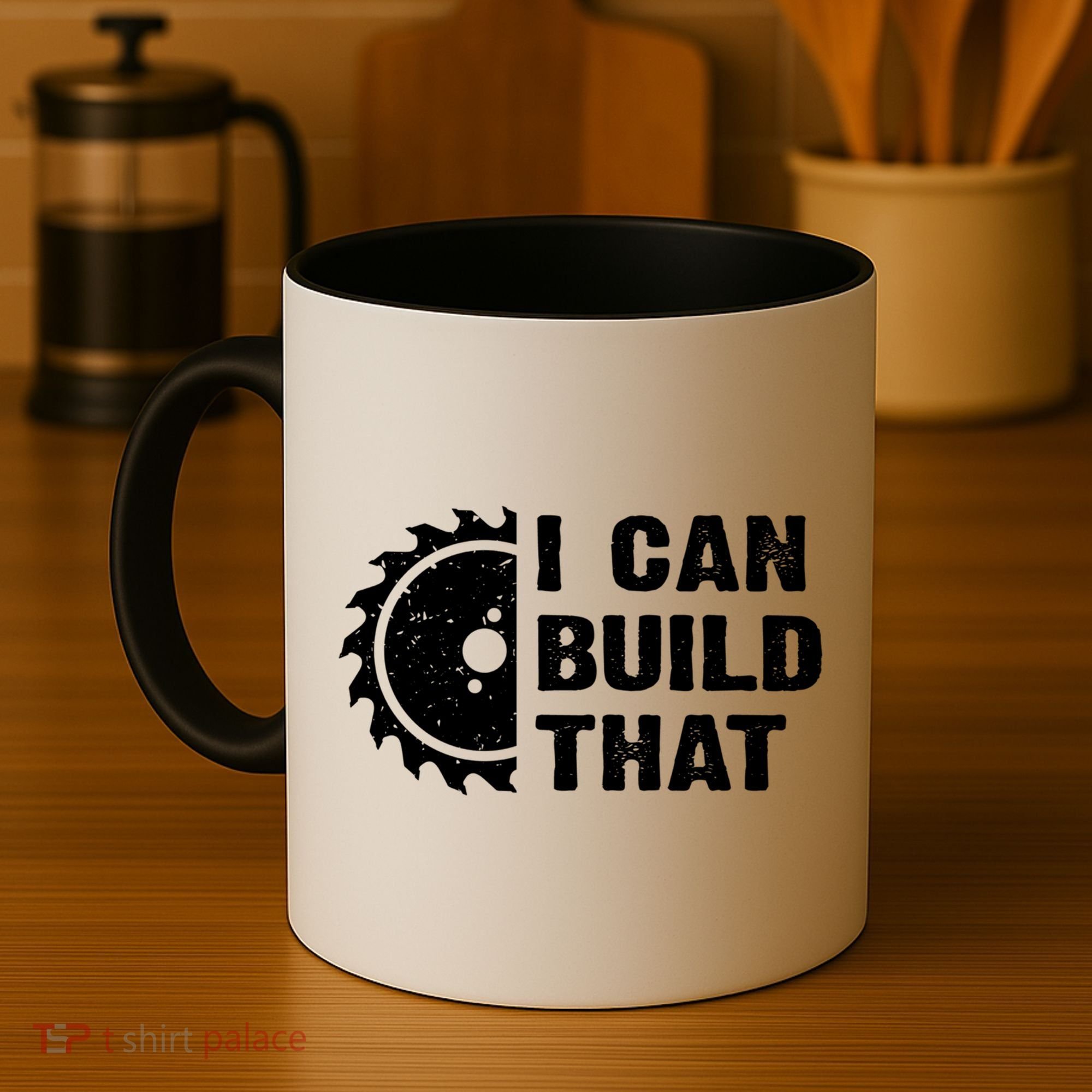 I Can Build That Woodworker Carpenter Funny Woodworking Gift Coffee Mug