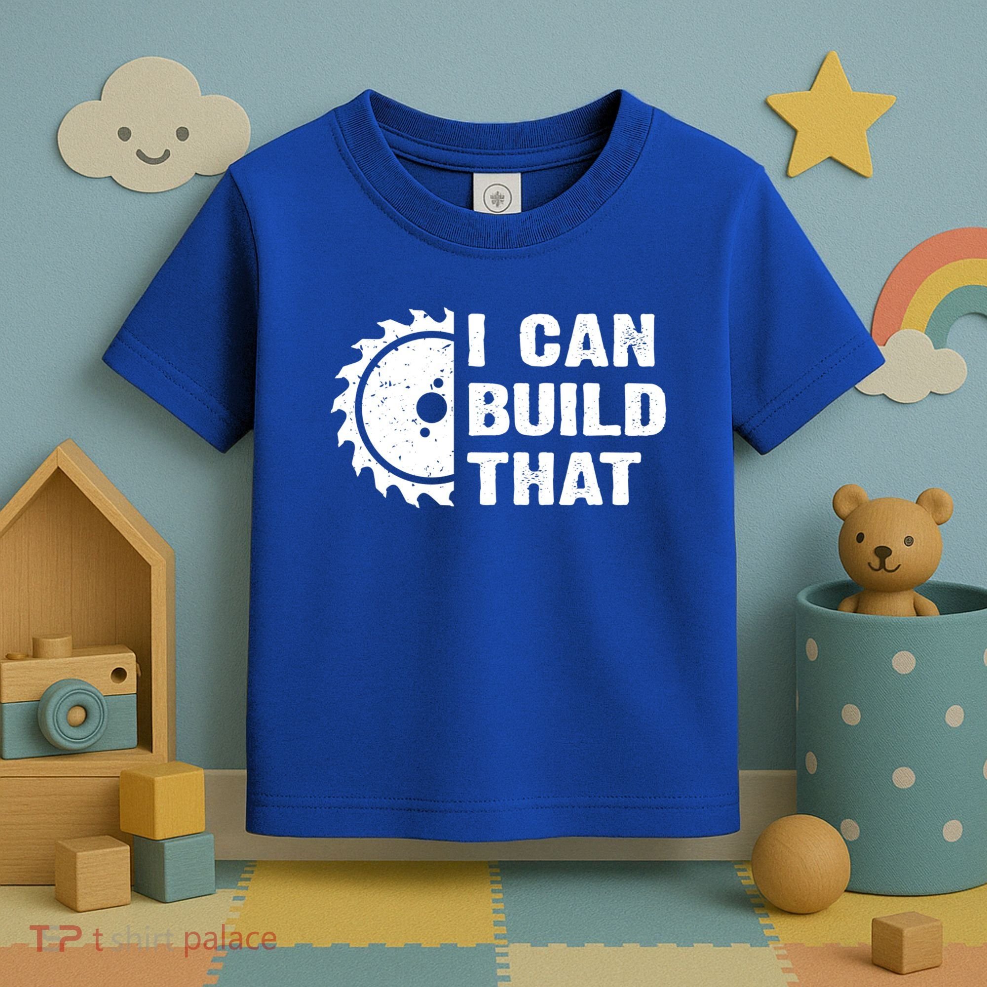 I Can Build That Woodworker Carpenter Funny Woodworking Gift Toddler T-Shirt