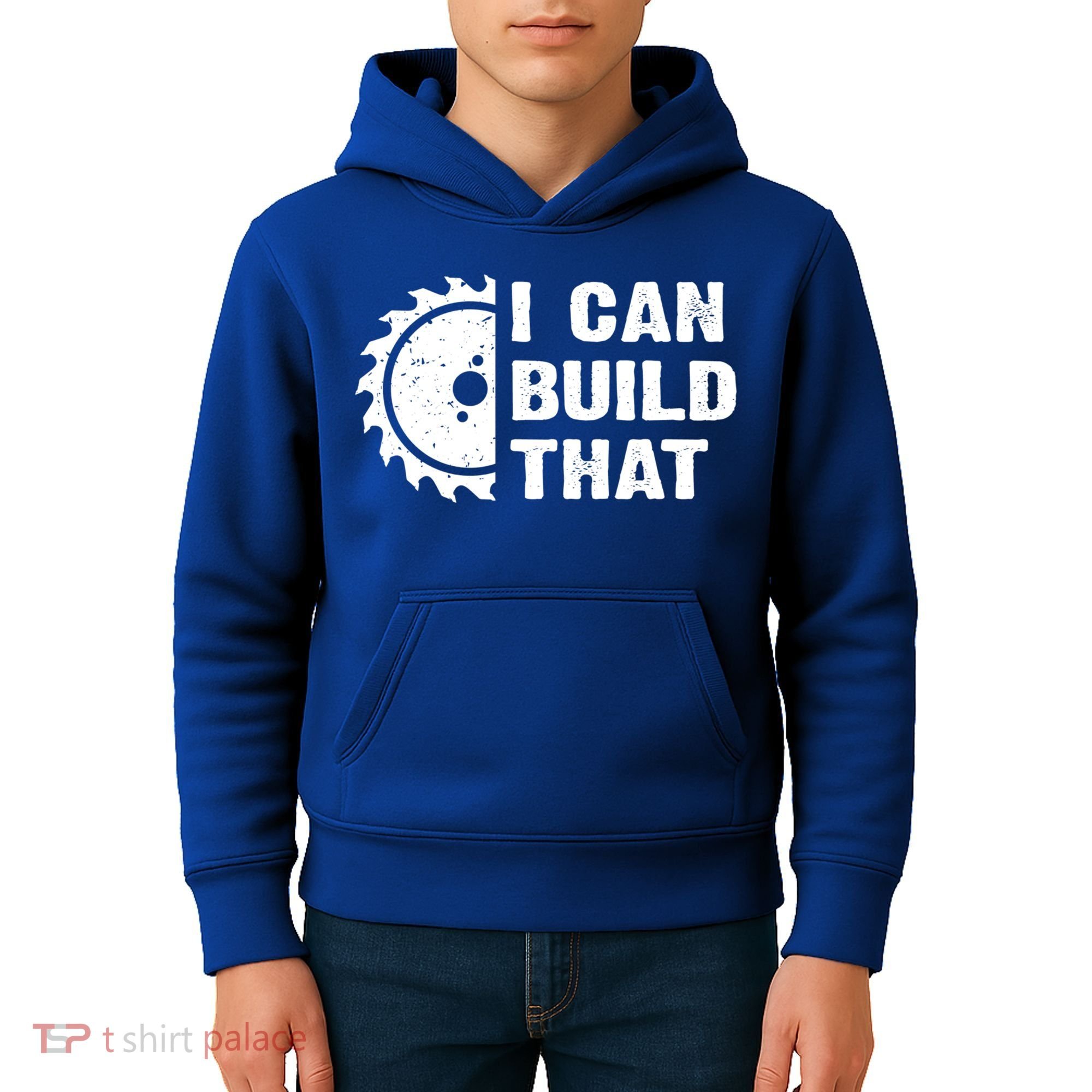 I Can Build That Woodworker Carpenter Funny Woodworking Gift Kids Hoodie