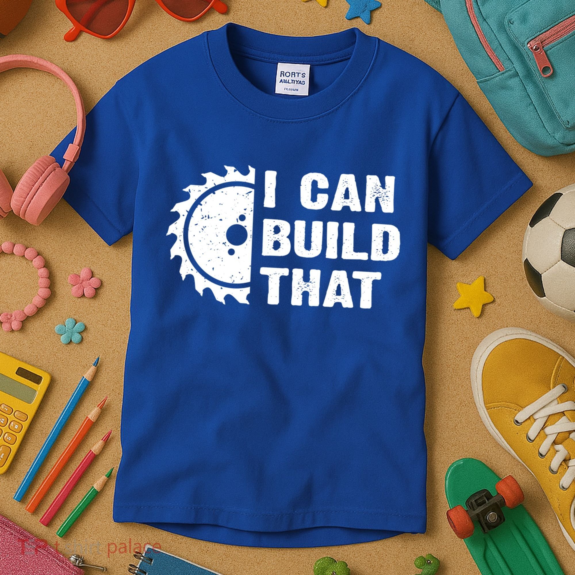 I Can Build That Woodworker Carpenter Funny Woodworking Gift Kids T-Shirt