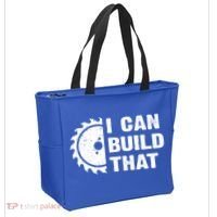 I Can Build That Woodworker Carpenter Funny Woodworking Gift Tote Bag thumb 2