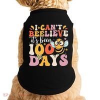 I CanT Believe Its Been 100 Days Funny 100 Days Smarter Bee Doggie Tank thumb 0