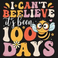 I CanT Believe Its Been 100 Days Funny 100 Days Smarter Bee Women's Hoodie thumb 2