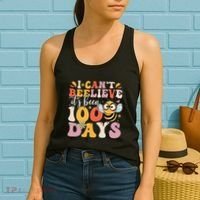 I CanT Believe Its Been 100 Days Funny 100 Days Smarter Bee Women's Tank Top thumb 2