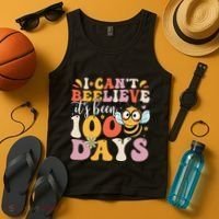 I CanT Believe Its Been 100 Days Funny 100 Days Smarter Bee Tank Top thumb 4