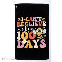 I CanT Believe Its Been 100 Days Funny 100 Days Smarter Bee Golf Towel thumb 0