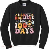 I CanT Believe Its Been 100 Days Funny 100 Days Smarter Bee Kids Sweatshirt thumb 0