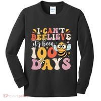 I CanT Believe Its Been 100 Days Funny 100 Days Smarter Bee Kids Long Sleeve Shirt thumb 0
