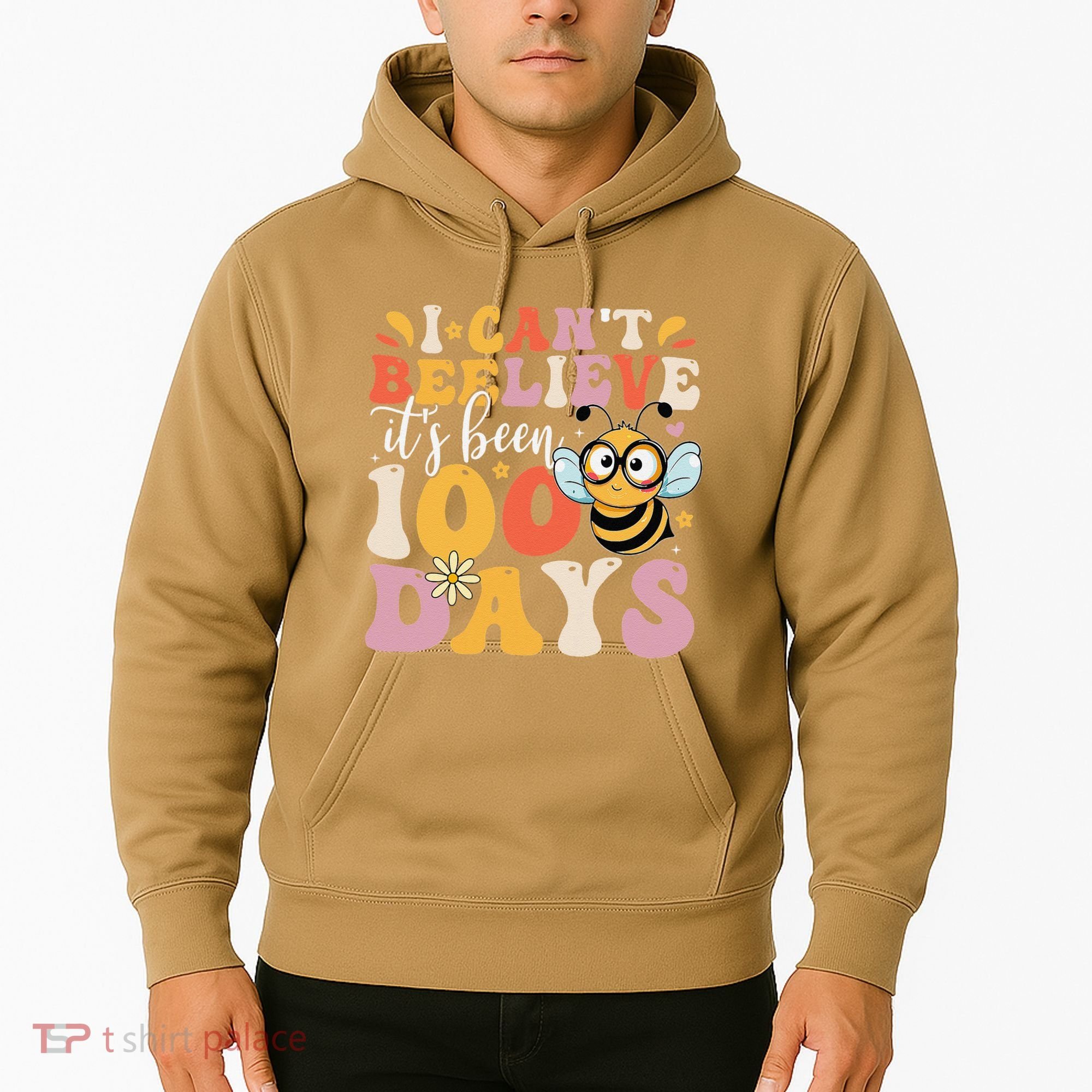 I CanT Believe Its Been 100 Days Funny 100 Days Smarter Bee Hoodie
