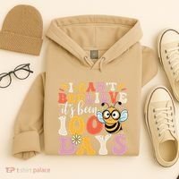 I CanT Believe Its Been 100 Days Funny 100 Days Smarter Bee Hoodie thumb 4