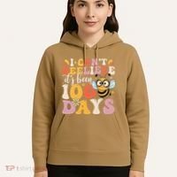 I CanT Believe Its Been 100 Days Funny 100 Days Smarter Bee Hoodie thumb 5