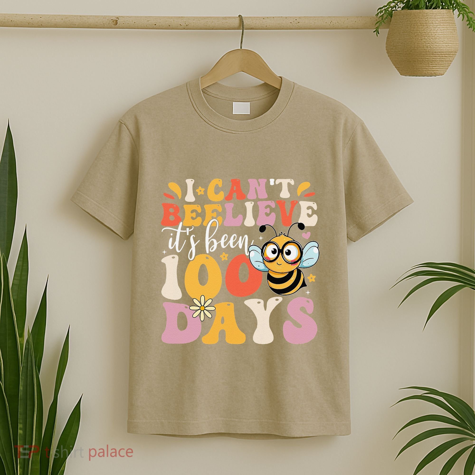 I CanT Believe Its Been 100 Days Funny 100 Days Smarter Bee T-Shirt
