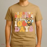 I CanT Believe Its Been 100 Days Funny 100 Days Smarter Bee T-Shirt thumb 3