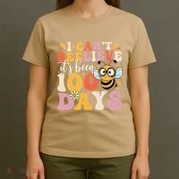 I CanT Believe Its Been 100 Days Funny 100 Days Smarter Bee T-Shirt thumb 4