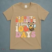I CanT Believe Its Been 100 Days Funny 100 Days Smarter Bee T-Shirt thumb 5